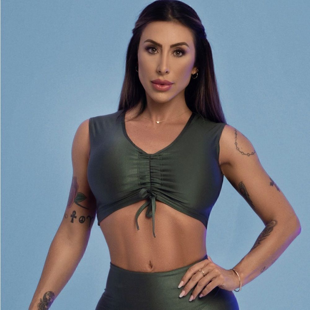 Green Sports Bra